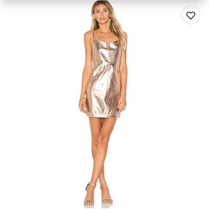 For Love & Lemons Luna Metallic Dress